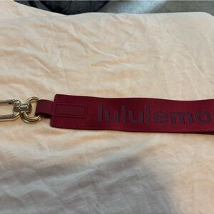 Lululemon Red Keychain Strap